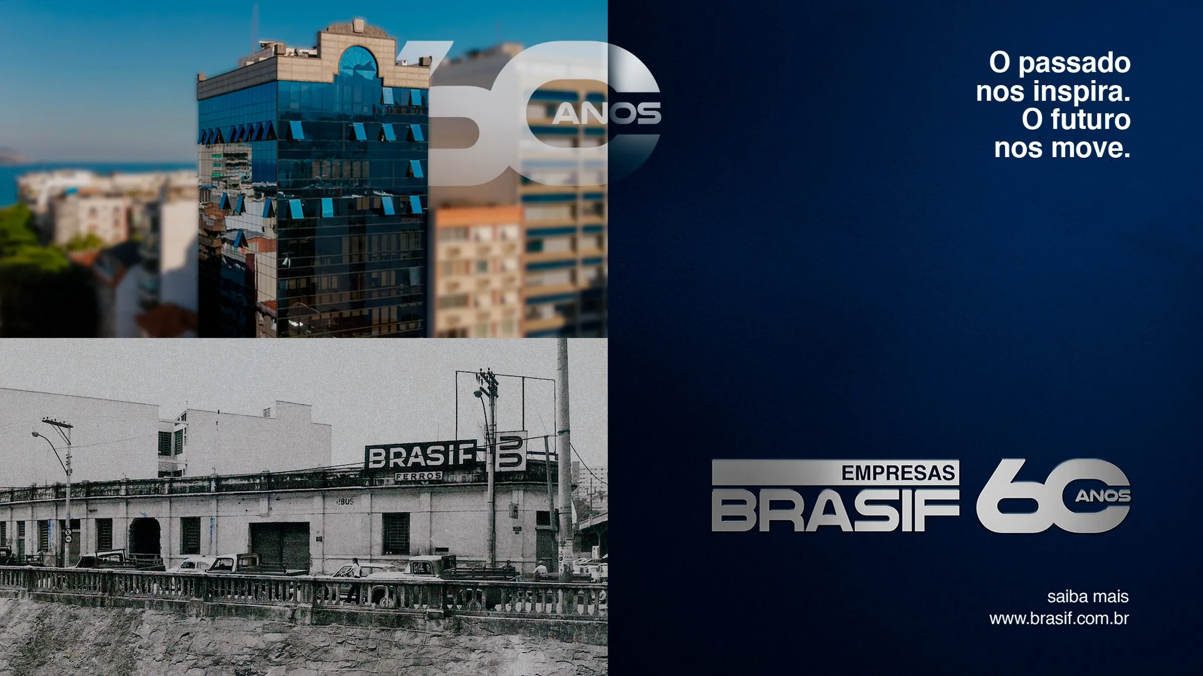KV dos 60 anos com o prédio atual e a antiga Brasif Ferros
